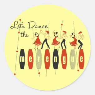 Laten we de Merengue dansen Ronde Sticker