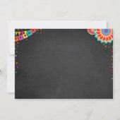 Laten we de Mexicaanse Birthday Cactus van Fiesta  Kaart (Achterkant)