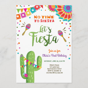 Laten we de Mexicaanse Birthday Cactus van Fiesta  Kaart
