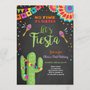 Laten we de Mexicaanse Birthday Cactus van Fiesta  Kaart
