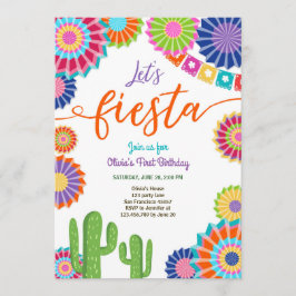 Laten we de Mexicaanse Birthday Cactus van Fiesta Kaart