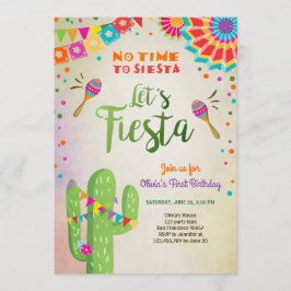 Laten we de Mexicaanse Birthday Cactus van Fiesta Kaart