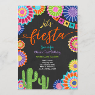Laten we de Mexicaanse Birthday Cactus van Fiesta  Kaart