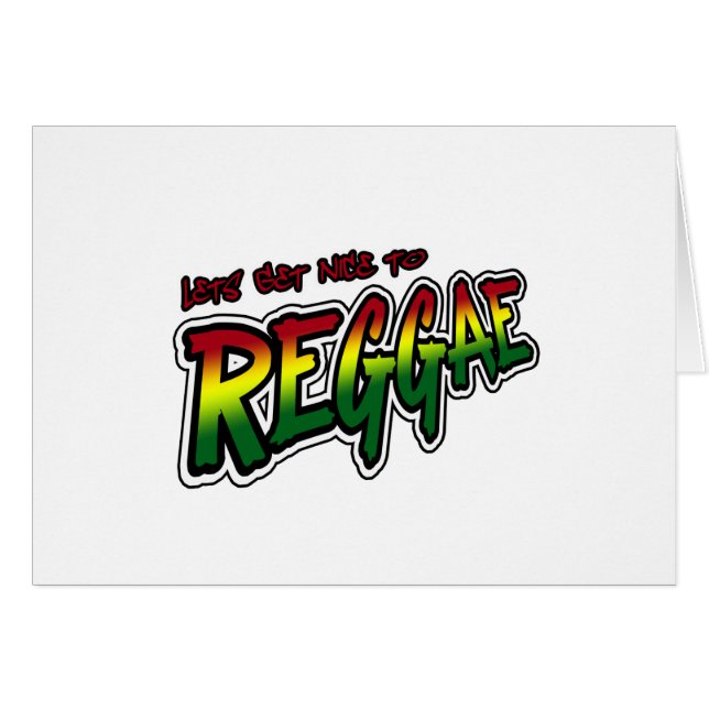 Laten we de muziek van REGGAE Dub Dubstep Reggae l (Voorkant Horizontaal)