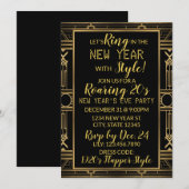 Laten we de nieuwjaarsuitnodiging inluiden kaart (Voorkant / Achterkant)