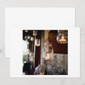 Laten we de NIGHT INVITATIE VERLICHTEN Kaart (Voorkant / Achterkant)