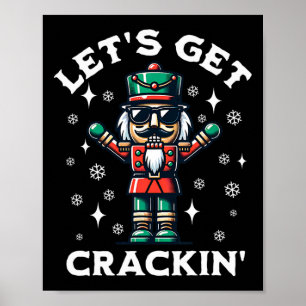 Laten we de Notenkraker Leuk Kerstmis kraken Poster