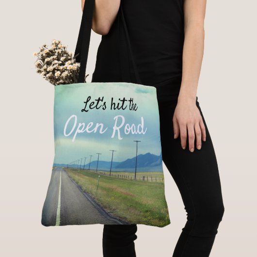 Laten we de open weg raken tote bag (Dichtbij)