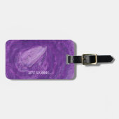 Laten we de Paarse ruimtevaartLabels van de Lavend Bagagelabel (Voorkant horizontaal)