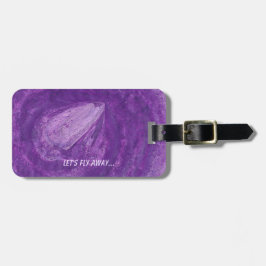 Laten we de Paarse ruimtevaartLabels van de Lavend Bagagelabel