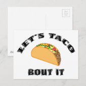 Laten we de Periode van de Taco het Briefkaart (Voorkant / Achterkant)
