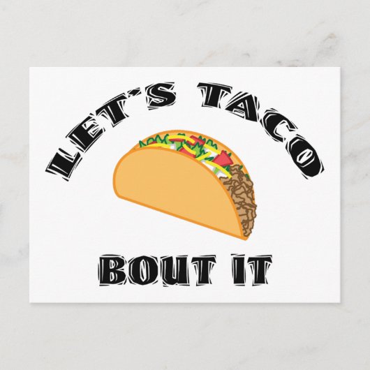 Laten we de Periode van de Taco het Briefkaart (Voorkant)