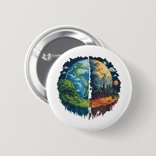 Laten we de planeet niet vernietigen ronde button 5,7 cm