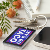 Laten we de politieke humor van Taco gebruiken Sleutelhanger (Voorkant Rechts)