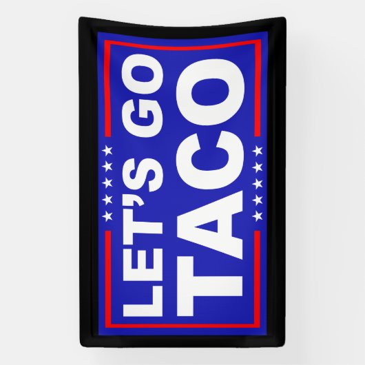 Laten we de politieke humor van Taco gebruiken Spandoek (Verticaal)