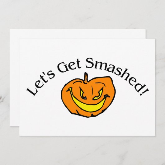 Laten we de Pompoen Smashed Krijgen (Voorkant / Achterkant)