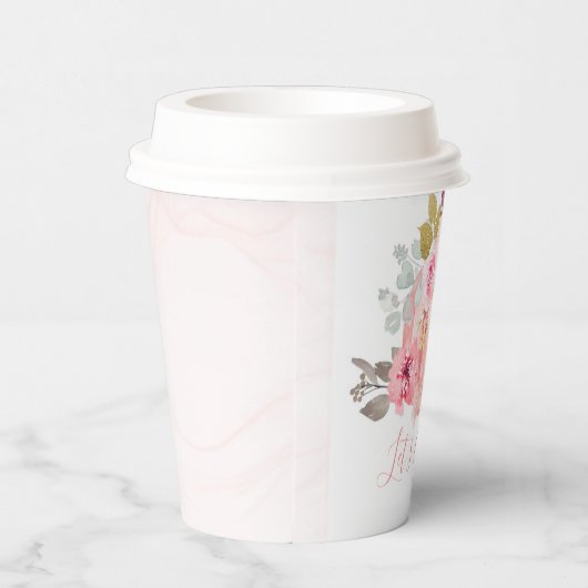 Laten we de Pumpkin Pumpkin Peony Cup geven Papieren Bekers (Rechts)