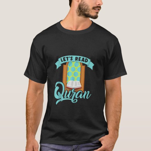 Laten we de Quran-moslimmoslimmoskee Prayer Mat Re T-shirt (Voorkant)