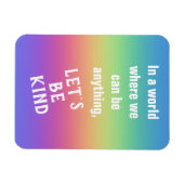 Laten we de regenboogkleurgradiënt in het achterho magneet (Horizontaal)