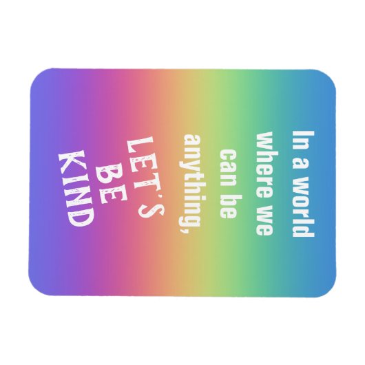 Laten we de regenboogkleurgradiënt in het achterho magneet (Horizontaal)