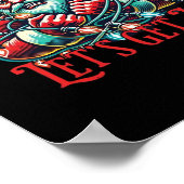 Laten we de Santa Christmas Vibe Classic aansteken Poster (Hoek)