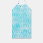 Laten we de schelpdierschildpad onder Zee 's ochte Cadeaulabel (Achterkant)