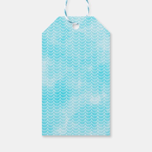 Laten we de schelpdierschildpad onder Zee 's ochte Cadeaulabel (Achterkant)