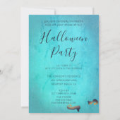 Laten we de schoenen uitzetten van Funny Halloween Kaart (Achterkant)