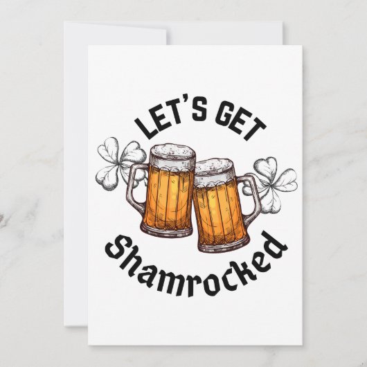 Laten we de Sint Patrick's Day in de schijnwerpers Kaart (Voorkant)