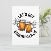 Laten we de Sint Patrick's Day in de schijnwerpers Kaart (Staand voorkant)