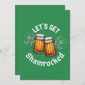 Laten we de Sint Patrick's Day in de schijnwerpers Kaart (Voorkant / Achterkant)