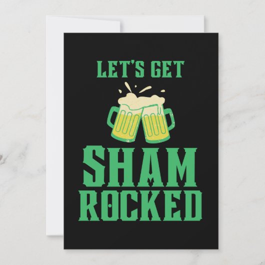 Laten we de Sint Patrick's Day in de schijnwerpers Kaart (Voorkant)
