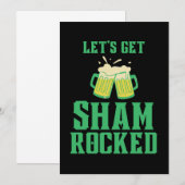 Laten we de Sint Patrick's Day in de schijnwerpers Kaart (Voorkant / Achterkant)