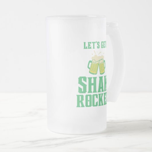 Laten we de Sint Patrick's Day in de schijnwerpers Matglas Bierpul (Voorkant rechts)