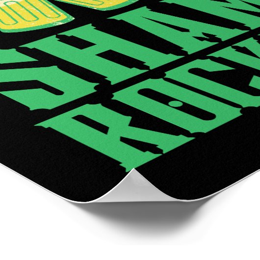 Laten we de Sint Patrick's Day in de schijnwerpers Poster (Hoek)