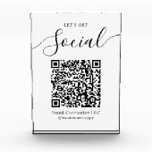 Laten we de sociale QR-code bedrijfsnaam krijgen Fotoblokken (Voorkant)