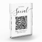 Laten we de sociale QR-code bedrijfsnaam krijgen Fotoblokken (Links)