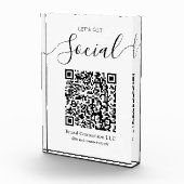 Laten we de sociale QR-code bedrijfsnaam krijgen Fotoblokken (Rechts)