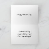 LATEN WE DE SPELING OVER DE MOM VAN DE MOEDERDAG A KAART (Binnen)