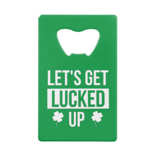 Laten we de St. Patrick's Day opknappen Creditkaart Flessenopener