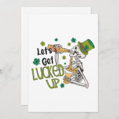 Laten we de St. Patrick's Day opknappen Feestdagenkaart (Voorkant / Achterkant)