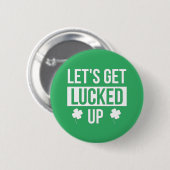 Laten we de St. Patrick's Day opknappen Ronde Button 5,7 Cm (Voorkant /achterkant)