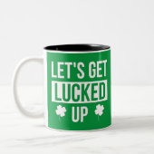 Laten we de St. Patrick's Day opknappen Tweekleurige Koffiemok (Links)