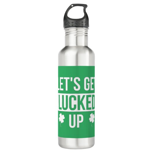 Laten we de St. Patrick's Day opknappen Waterfles (Voorkant)