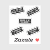 Laten we de Sticker Ride (Black) (Vel)