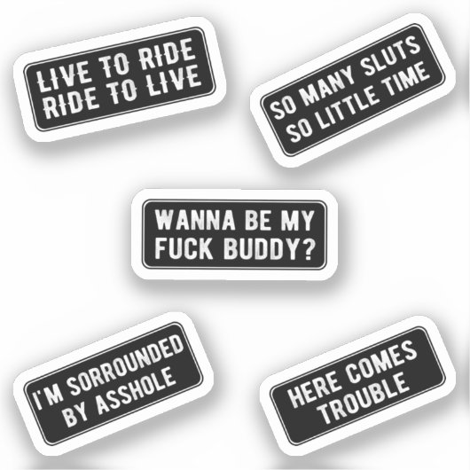 Laten we de Sticker Ride (Black) (Voorkant)