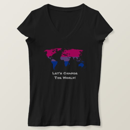 Laten we de T-Shirt van de wereld veranderen (Design voorkant)