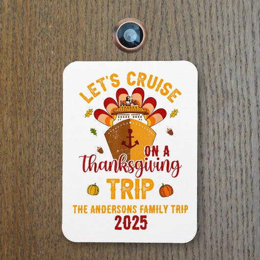 Laten we de Thanksgiving reis cruisen Magneet