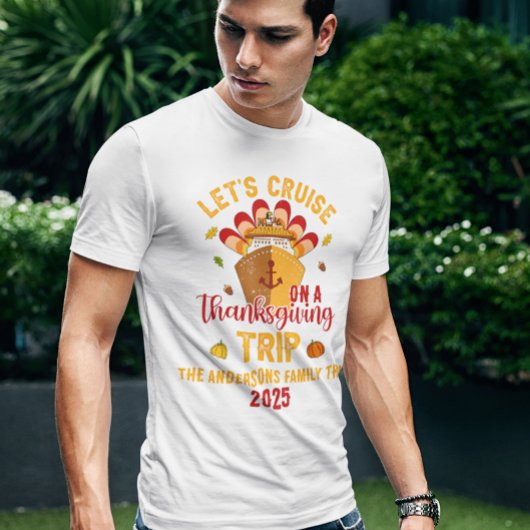 Laten we de Thanksgiving reis cruisen T-shirt