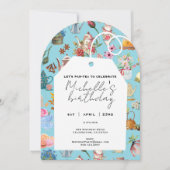 Laten we de thee pareren op elke leeftijd Verjaard Kaart (Voorkant)